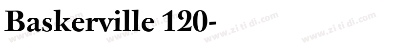 Baskerville 120字体转换